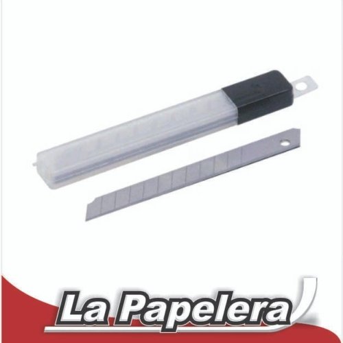 001074.jpg TRINCHETA REPUESTO 9MM TUBO X 10 HOJAS (1074)