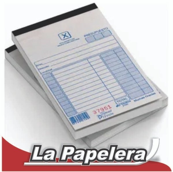 TALONARIO NEUTRO CHICO ECONOMICO ALIANZA (1823)