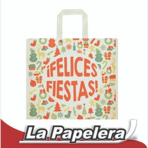 BOLSO FRISELINA CON ASAS 45X40 NAVIDAD (2319)