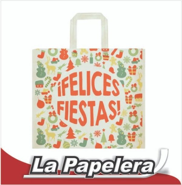 BOLSO FRISELINA CON ASAS 45X40 NAVIDAD (2319)