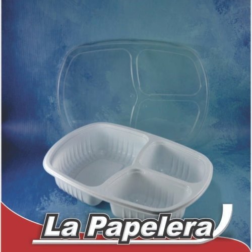 GVT BANDEJA PP 3 DIV. BLANCA G330 268X183X53 (2834)