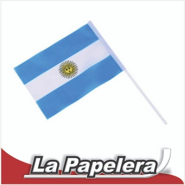 BANDERA ARGENTINA PLAST.15X25 S/SOL (3057)