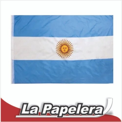 BANDERA ARGENTINA 60X90 FLAMEO LINEA SIMPLE (3058)