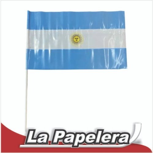 BANDERA ARGENTINA PLAST.22X33 C/SOL (3059)