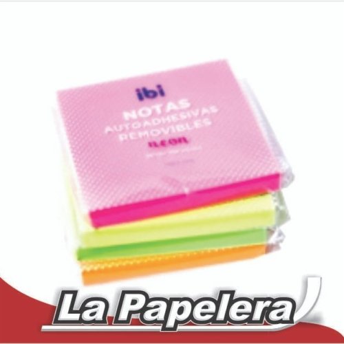 NOTA AUTOADH 76X51 NEON ROSA 100hjs IBI (3291)