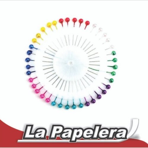 ALFILERES CABEZA PLASTICA DISCO X 40pcs (3298)