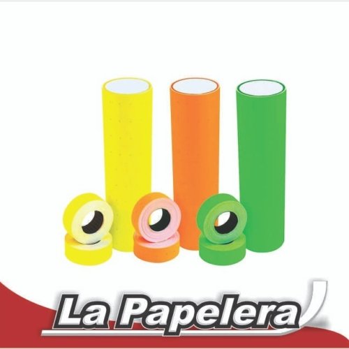 003704.jpg ETIQUETAS EN ROLLO MOTEX VERDE IMPORTADO (3704)