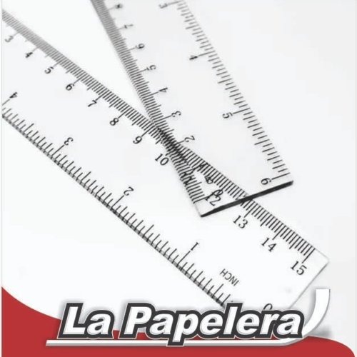 REGLA ESCOLAR 20cm DOBLE ESCALA IBI (3708)