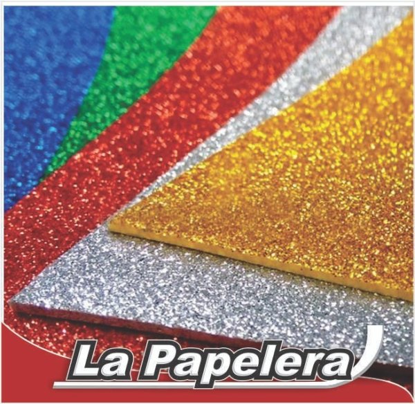 GOMA EVAGLITER 40X60cm 2mm CELESTE IRIDISCENTE (3780)