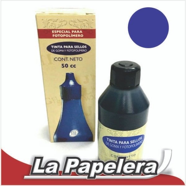 TINTA PARA SELLOS 50ml AZUL (3876)