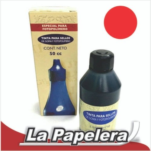 TINTA PARA SELLOS 50ml ROJO (3877)