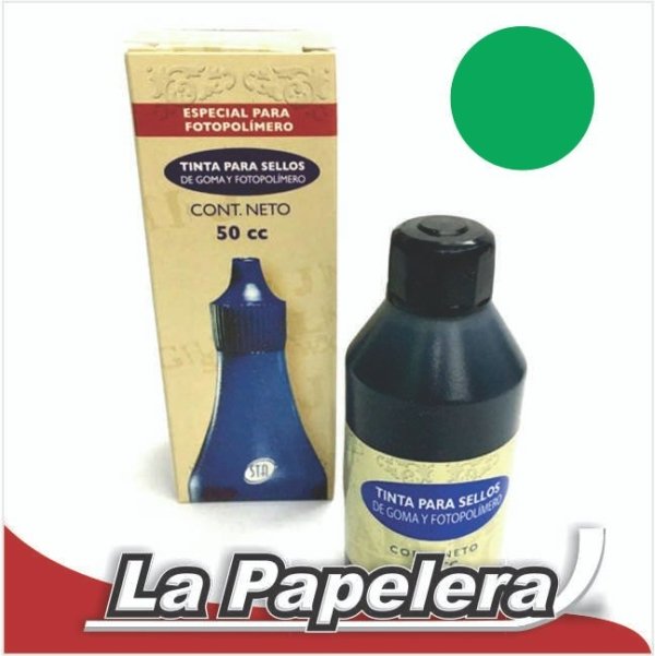 TINTA PARA SELLOS 50ml VERDE (3878)