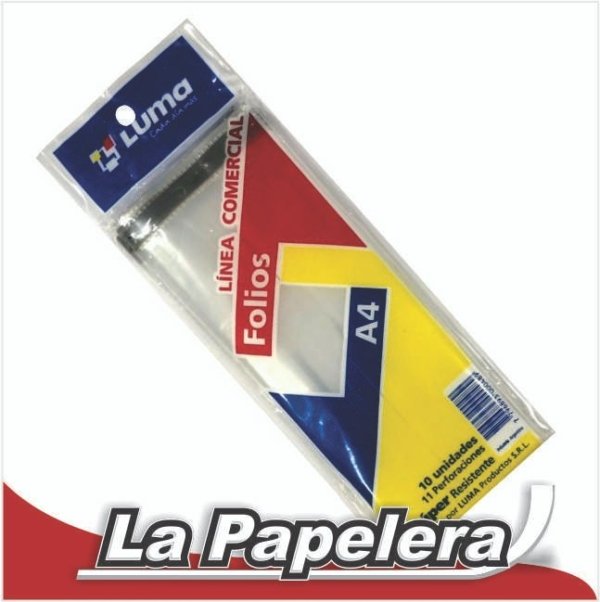 FOLIOS LUMA 3 PERFORACIONES SUPER X 10 (3889)