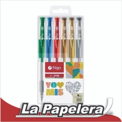 003931.jpg LAPICERA FILGO ROLLER GEL POP METALIZADO ORO (3931)