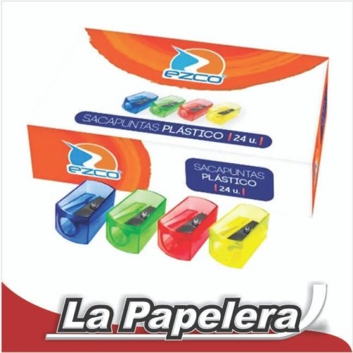 SACAPUNTAS PLASTICO EZCO (3944)