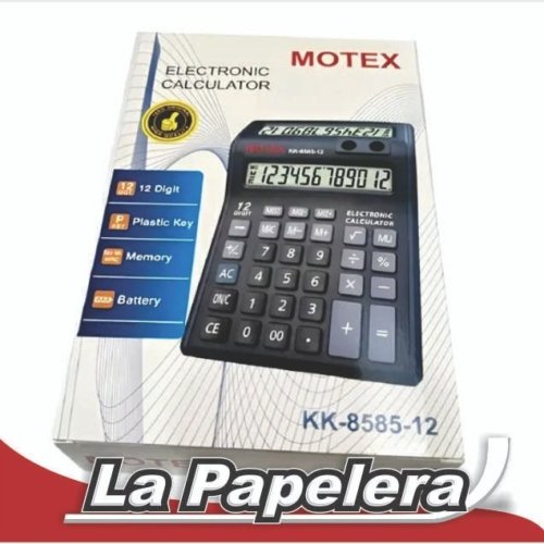 CALCULADORA MOTEX 12 DIGITOS KK-8585-12 (4024)