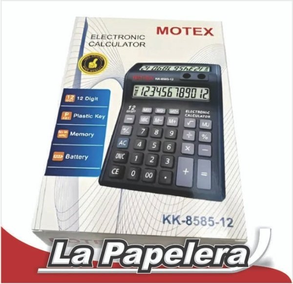 CALCULADORA MOTEX 12 DIGITOS KK-8585-12 (4024)