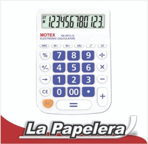 CALCULADORA MOTEX 12 DIGITOS KK-6513-12 (4025)