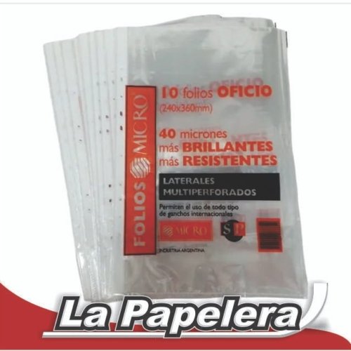 FOLIOS 3 PERFORACIONES IBI X 10 40 MIC. (4043)