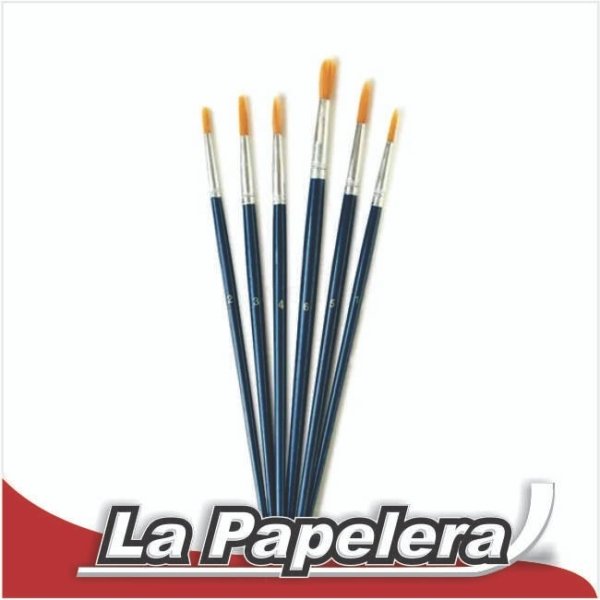 KIT PINCELES X 6 UN.PTA 514894 P/ REDONDA (4059)
