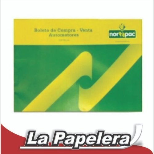 BOLETO COMPRA Y VENTA AUTOMOTOR NORPAC (4075)