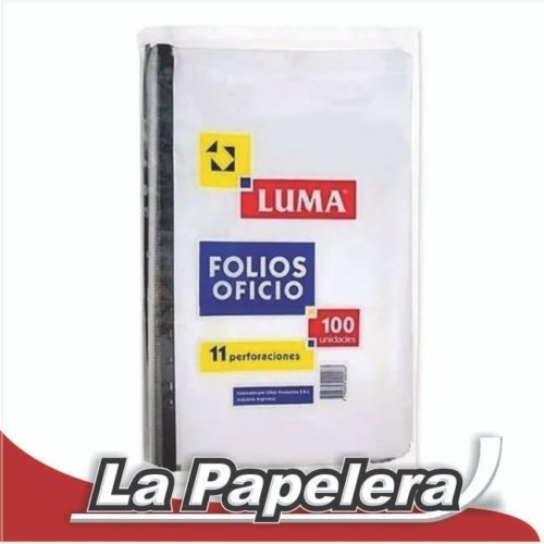FOLIOS LUMA OFICIO X 100 U. STANDARD (4091)