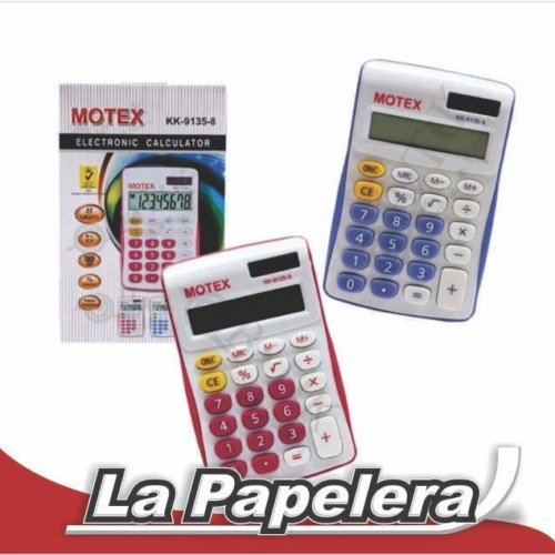 CALCULADORA MOTEX 8 DIGITOS KK-9135-8 VERDE (4165)
