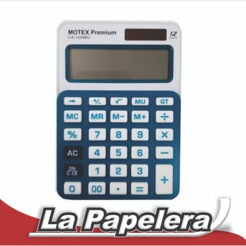 CALCULADORA MOTEX 12 DIGITOS PREMIUM CA-1209BU (4166)
