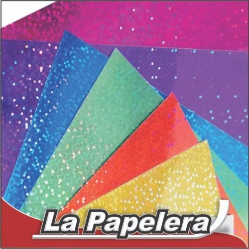 CARTULINA HOLOGLITTER ROJO 35X50 X 1 (4573)