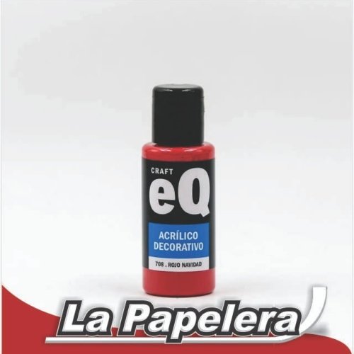 ACRILICO EQ 50ML 708 ROJO NAVIDAD (4843)