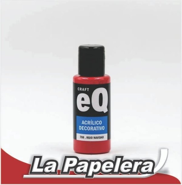 ACRILICO EQ 50ML 708 ROJO NAVIDAD (4843)