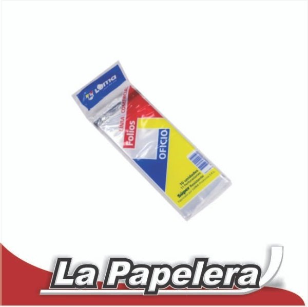 FOLIOS LUMA OFICIO X 10 U. SUPER (4894)