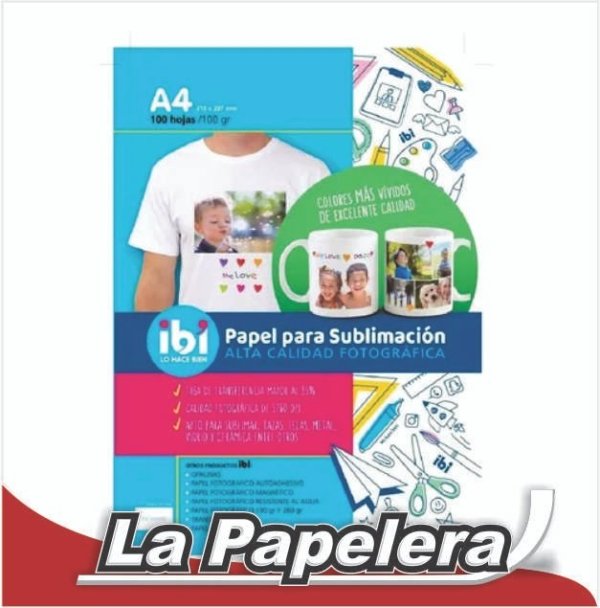 RESMA A4 P/SUBLIMAR 100GR  X 10 HOJAS (4927)