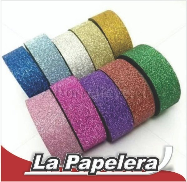 CINTA WASHI GLITTER X 4mts (4935)