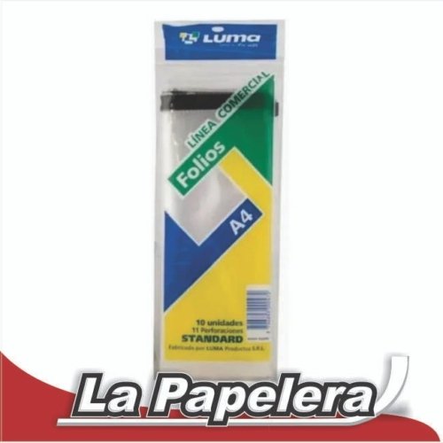 FOLIOS LUMA A4 X 10 U. STANDARD (5014)