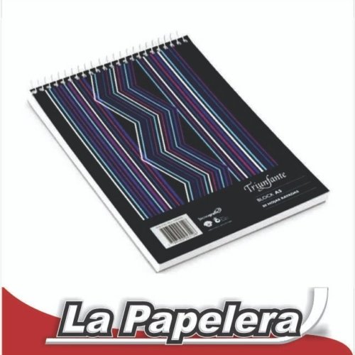 BORRADOR 80H. TRIUNFANTE A5 C/ESPIRAL RAYADO (5098)