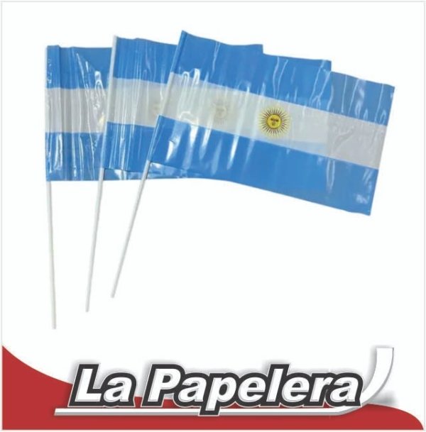 BANDERA ARGENTINA PLAST.32X44 C/SOL (5140)