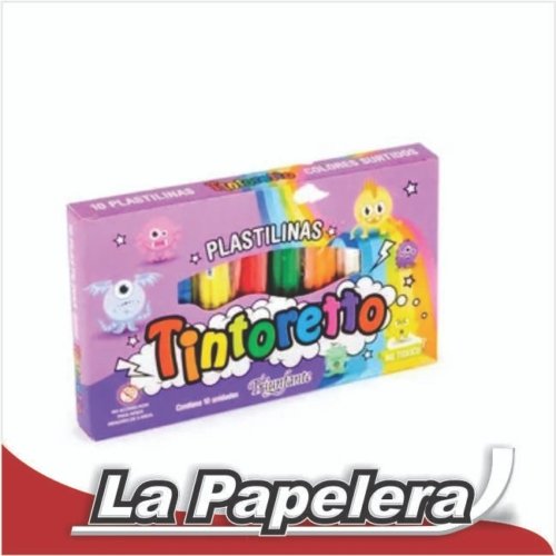 PLASTILINA 20GR CAJA X 10 COLORES TINTORETTO (5141)