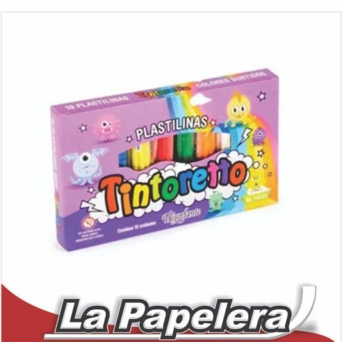 PLASTILINA 20GR CAJA X 6 COLORES TINTORETTO (5258)