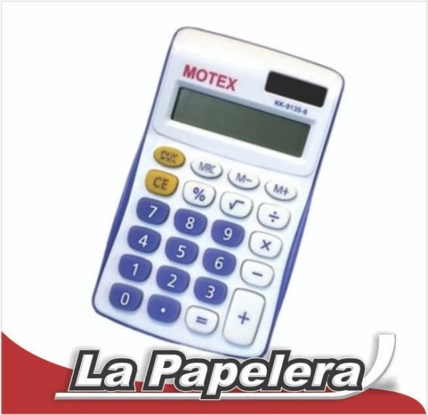 CALCULADORA MOTEX 8 DIGITOS KK-9135-8 AZUL (5297)