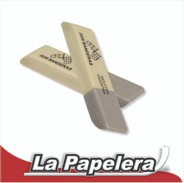 GOMA DE BORRAR LAPIZ/TINTA GRIS DOS BANDERAS (5362)
