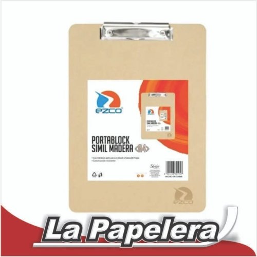 PORTABLOCK A4 MADERA EZCO (5375)