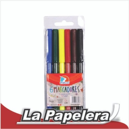 005550.jpg MARCADOR ESCOLAR EZCO X 6 UNID. ESUCHE (5550)