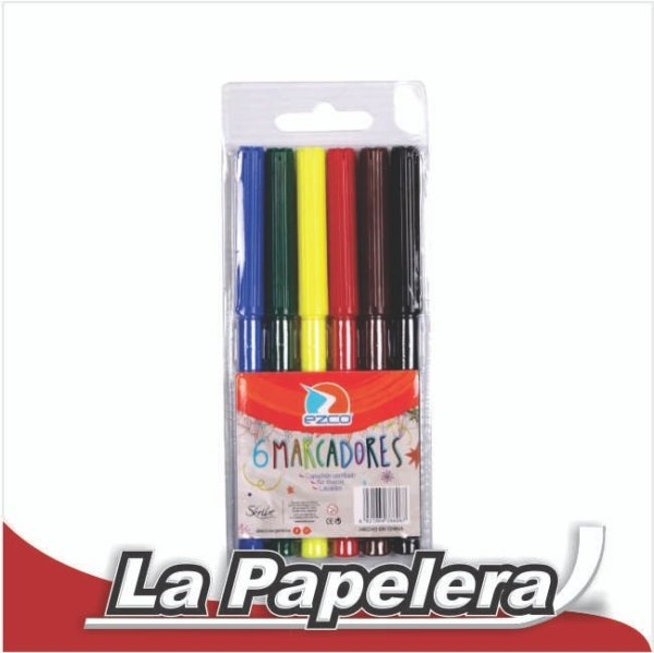 MARCADOR ESCOLAR EZCO X 6 UNID. ESUCHE (5550)
