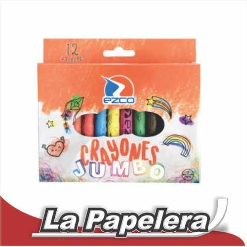 CRAYONES ESCOLARES JUMBO EZCO X 12 (5551)