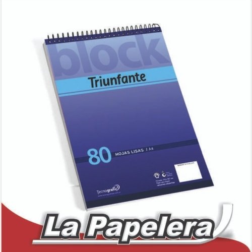 BORRADOR 80H. TRIUNFANTE A4 C/ESPIRAL LISO (5569)