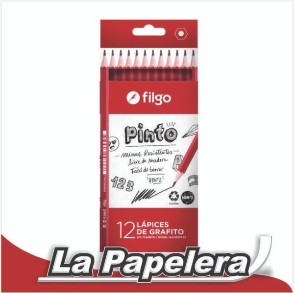 LAPIZ FILGO NEGRO HB2 X 12 UNIDADES PINTO (5684)