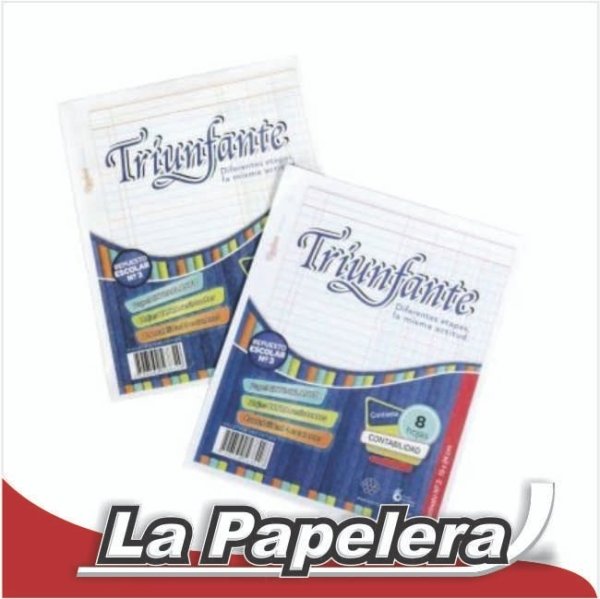 REPUESTO 3 PERF. TRIUNFANTE CUADR. X 24 HOJAS (5705)