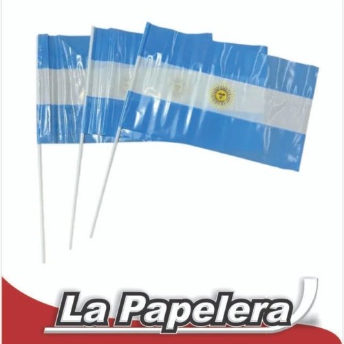 BANDERA ARGENTINA PLAST.35X50 C/SOL (5711)