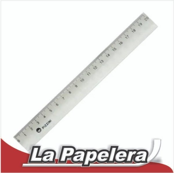 REGLA ESCOLAR 20cm ACRILICA PIZZINI (5747)